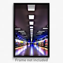 Pixel Art Poster - Extra Large Aisle (8 Bit Psychedelic Trippy Video Game Print)