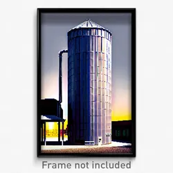 Pixel Art Poster - Ordinary Silo (8 Bit Psychedelic Trippy Video Game Print)