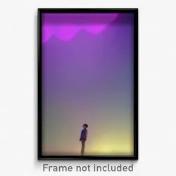 Pixel Art Poster - Small Depths (8 Bit Psychedelic Trippy Video Game Print)
