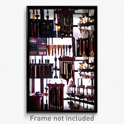 Pixel Art Poster - Drab Haberdashery (8 Bit Psychedelic Trippy Video Game Print)