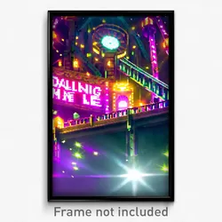 Pixel Art Poster - Dazzling Mine (8 Bit Psychedelic Trippy Video Game Print)