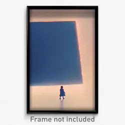 Pixel Art Poster - Thick Square (8 Bit Psychedelic Trippy Video Game Print)