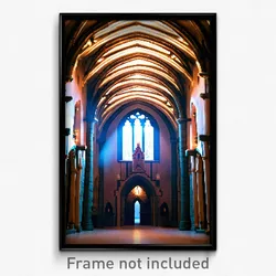 Pixel Art Poster - Gorgeous Priory (8 Bit Psychedelic Trippy Video Game Print)