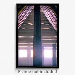 Pixel Art Poster - Vacant Nave (8 Bit Psychedelic Trippy Weird Video Game Print)