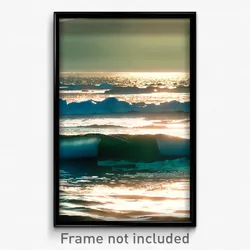 Pixel Art Poster - International Seascape (8 Bit Psychedelic Video Game Print)