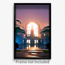 Pixel Art Poster - Important Estate (8 Bit Psychedelic Trippy Video Game Print)