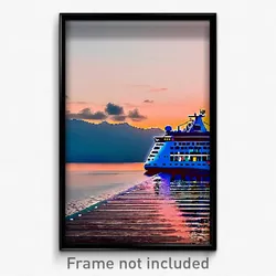 Pixel Art Poster - Impressive Cruise (8 Bit Psychedelic Trippy Video Game Print)