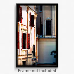 Pixel Art Poster - Homely Italian Architecture (8 Bit Video Game Print)