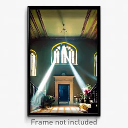 Pixel Art Poster - Immaculate Rectory (8 Bit Psychedelic Video Game Print)