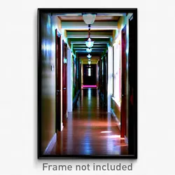 Pixel Art Poster - Treasured Hallway (8 Bit Psychedelic Trippy Video Game Print)