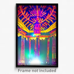 Pixel Art Poster - Noted Festival (8 Bit Psychedelic Trippy Video Game Print)