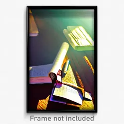 Pixel Art Poster - Narrow Journal (8 Bit Psychedelic Trippy Video Game Print)