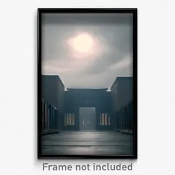 Pixel Art Poster - Gloomy Aperture (8 Bit Psychedelic Trippy Video Game Print)