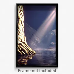 Pixel Art Poster - Clean Karst (8 Bit Psychedelic Trippy Weird Video Game Print)