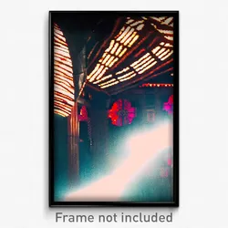 Pixel Art Poster - Enchanting Staith (8 Bit Psychedelic Trippy Video Game Print)
