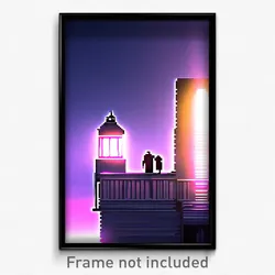 Pixel Art Poster - Tremendous Oubliette (8 Bit Psychedelic Video Game Print)
