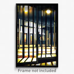 Pixel Art Poster - Big Prison (8 Bit Psychedelic Trippy Weird Video Game Print)
