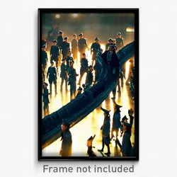 Pixel Art Poster - Tremendous Muster (8 Bit Psychedelic Trippy Video Game Print)