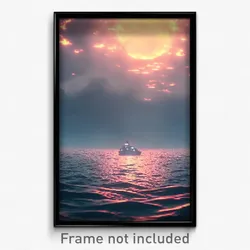Pixel Art Poster - Wicked Sea (8 Bit Psychedelic Trippy Weird Video Game Print)