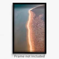 Pixel Art Poster - Tidy Sandbar (8 Bit Psychedelic Trippy Video Game Print)
