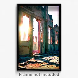 Pixel Art Poster - Authentic Ruin (8 Bit Psychedelic Trippy Video Game Print)