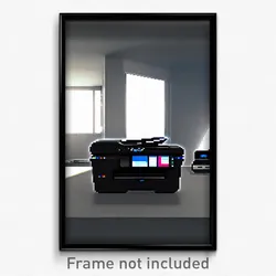 Pixel Art Poster - Virtual Printer (8 Bit Psychedelic Trippy Video Game Print)