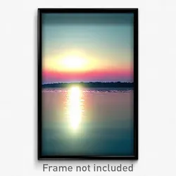 Pixel Art Poster - Silent Backwater (8 Bit Psychedelic Trippy Video Game Print)