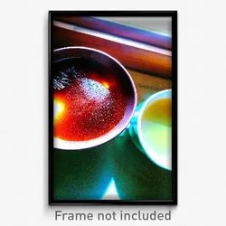 Pixel Art Poster - Treasured Hot Tea (8 Bit Psychedelic Trippy Video Game Print)