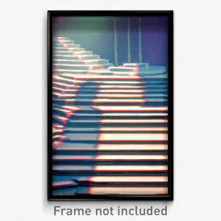Pixel Art Poster - Frozen Steps (8 Bit Psychedelic Trippy Video Game Print)