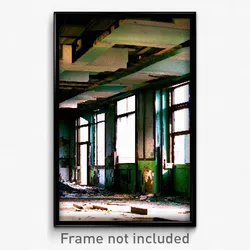 Pixel Art Poster - Tidy Derelict (8 Bit Psychedelic Trippy Video Game Print)