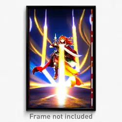 Pixel Art Poster - Grand Kingdom (8 Bit Psychedelic Trippy Video Game Print)