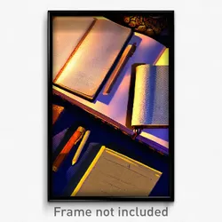 Pixel Art Poster - Ancient Journal (8 Bit Psychedelic Trippy Video Game Print)