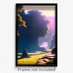 Pixel Art Poster - Valuable Moor (8 Bit Psychedelic Trippy Video Game Print)