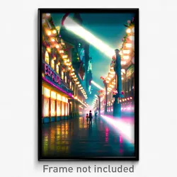 Pixel Art Poster - Tidy Esplande (8 Bit Psychedelic Trippy Video Game Print)