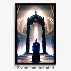 Pixel Art Poster - Large Sanctum (8 Bit Psychedelic Trippy Video Game Print)