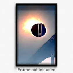 Pixel Art Poster - Steel Hole (8 Bit Psychedelic Trippy Weird Video Game Print)