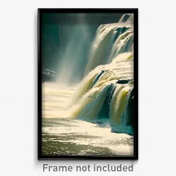 Pixel Art Poster - Tall Runoff (8 Bit Psychedelic Trippy Weird Video Game Print)