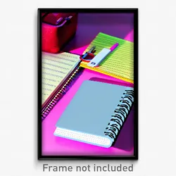 Pixel Art Poster - Adorable Notebook (8 Bit Psychedelic Trippy Video Game Print)