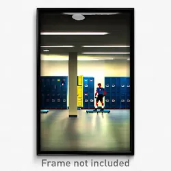 Pixel Art Poster - Shifty Locker Room (8 Bit Psychedelic Video Game Print)