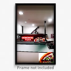Pixel Art Poster - Uncommon Pizza (8 Bit Psychedelic Trippy Video Game Print)