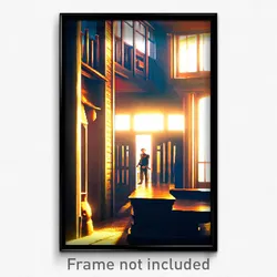Pixel Art Poster - Jaw Dropping Cathouse (8 Bit Psychedelic Video Game Print)