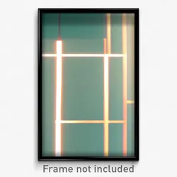 Pixel Art Poster - Cool Square (8 Bit Psychedelic Trippy Weird Video Game Print)