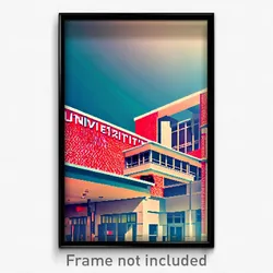 Pixel Art Poster - Clean University (8 Bit Psychedelic Trippy Video Game Print)