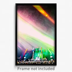 Pixel Art Poster - Famous Music Festival (8 Bit Psychedelic Video Game Print)