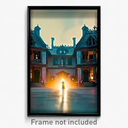 Pixel Art Poster - Insane Manor (8 Bit Psychedelic Trippy Video Game Print)