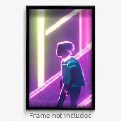 Pixel Art Poster - Accurate Ego Exploration (8 Bit Psychedelic Video Game Print)