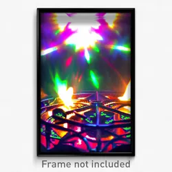 Pixel Art Poster - Kaleidoscopic Stove (8 Bit Psychedelic Video Game Print)