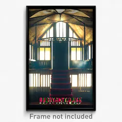 Pixel Art Poster - Buoyant Cathouse (8 Bit Psychedelic Trippy Video Game Print)