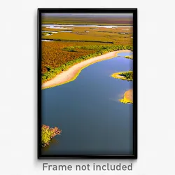 Pixel Art Poster - Gigantic Wetland (8 Bit Psychedelic Trippy Video Game Print)
