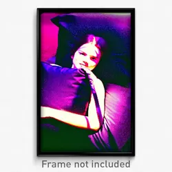 Pixel Art Poster - Dark Pillow (8 Bit Psychedelic Trippy Weird Video Game Print)
